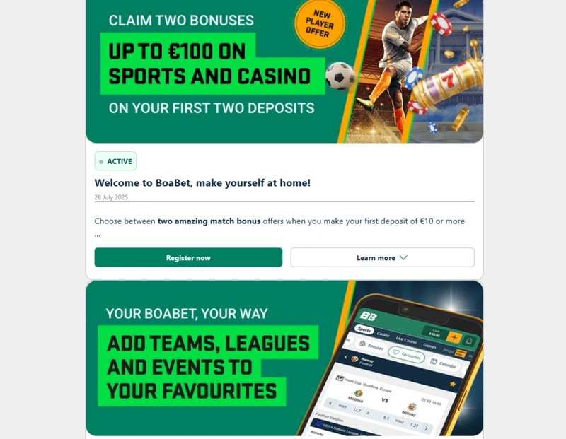boabet promotions page